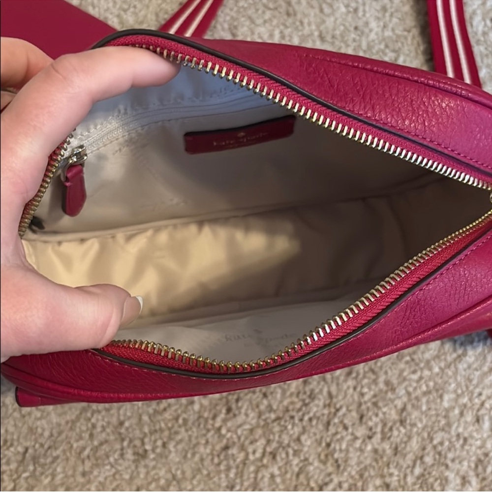 ♠️♥️KATE SPADE NY ♥️♣️ ROSIE PEBBLED LEATHER FLAP BAG CAMARA BAG - Picture 4 of 6